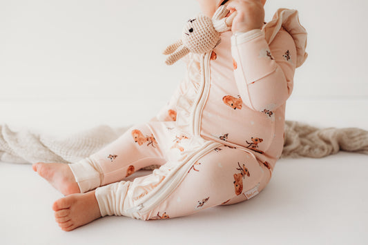 Bamboo Zipsuit - Classic Fawn